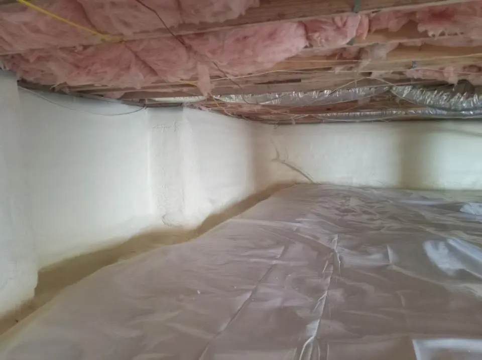 Crawl space encapsulation with closed-cell spray foam for Spray Foam Roofing in Marana